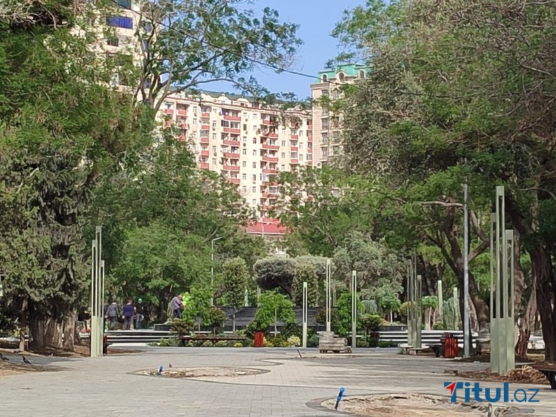  15 aydır təmirə bağlanan Nərimanov parkının YENİ GÖRÜNTÜSÜ - FOTOLAR 