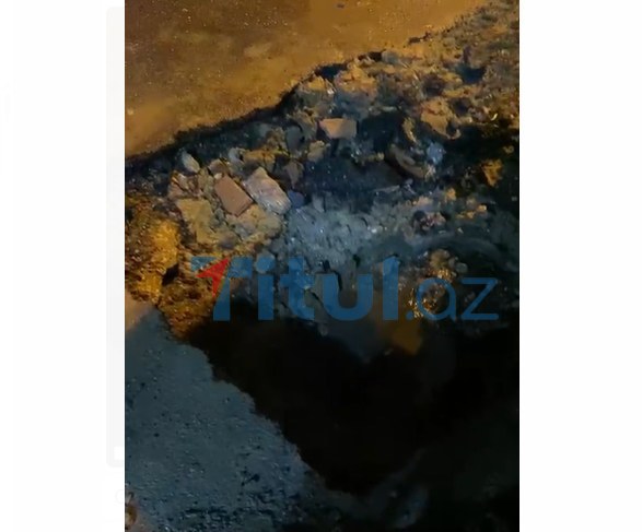  Bakıda BORU PARTLADI - Ərazini su basdı + VİDEO 