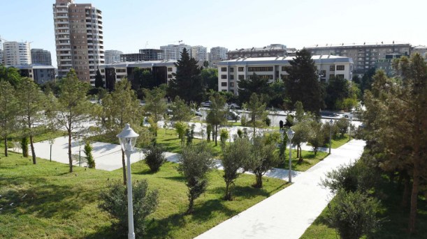  BU KADRLAR günorta şəhərin mərkəzində parkda çəkilib - Qızla oğlan heç kimi saymadan... + FOTO 